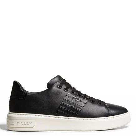 Мужские кожаные кроссовки Bally Mattye, черные