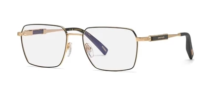 Мужские очки Chopard VCHL21, прямоугольные, золотисто-черные