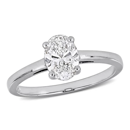 Женское кольцо Created Forever 1 карат, 14K белое золото