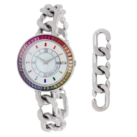 Женские часы CIGA Design Sparkle D022-SIRB-3SS, белые