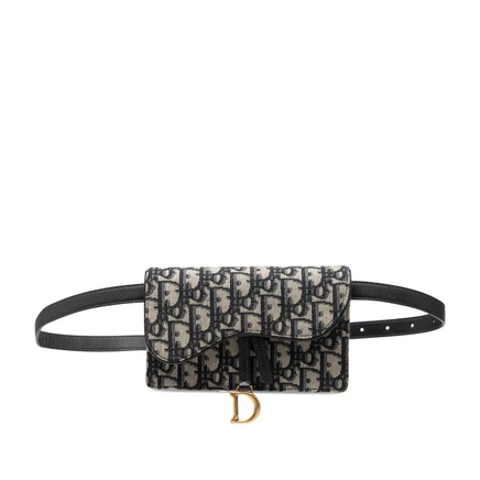 Женская поясная сумка Dior Oblique Saddle