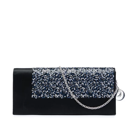 Женский клатч Dior Satin Sequin с цепочкой, б/у