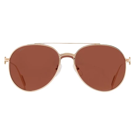 Унисекс солнцезащитные очки Cartier CT0273S, золотые