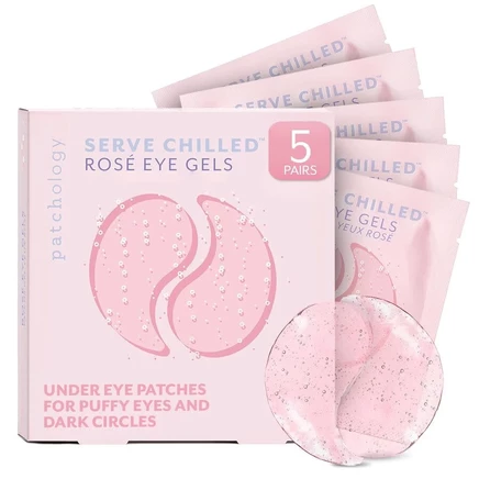 Патчи под глаза Patchology Rosé от отёков и кругов, 5 шт.