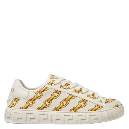 Женские кроссовки Versace Chain Stripes, белые