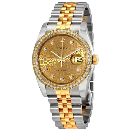 Унисекс-часы Rolex Datejust 116243CDJ, шампань
