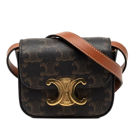 Женская сумка Celine Mini Claude Triomphe через плечо