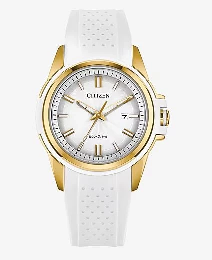 Женские часы Citizen Veya FE1262-03A Eco-Drive, белые