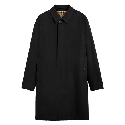 Мужское пальто Burberry Camden средней длины, черное