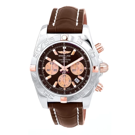 Мужские часы Breitling Chronomat 44, коричневые