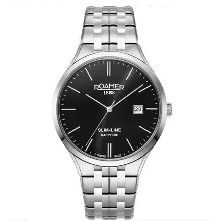 Мужские часы Roamer Slim-Line Classic 512833, черные
