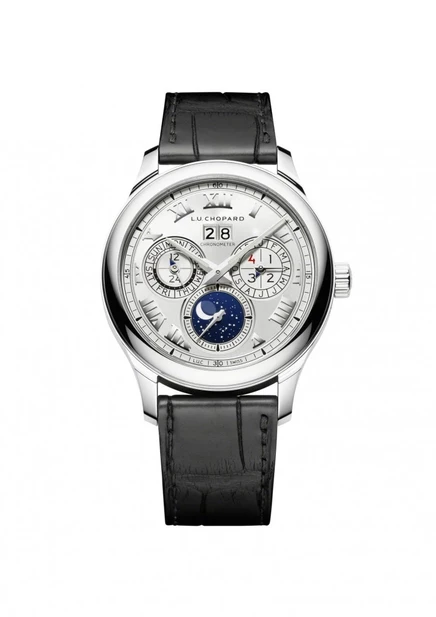 Мужские часы Chopard L.U.C Lunar One, серебристые