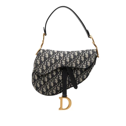 Женская сумка Dior Saddle из канваса Oblique
