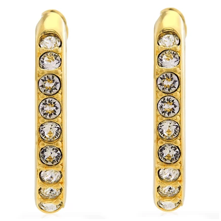 Женские серьги-кольца Swarovski Dextera, золотистые