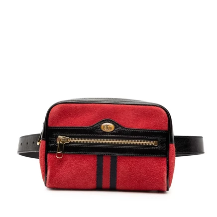 Унисекс поясная сумка Gucci Ophidia из замши
