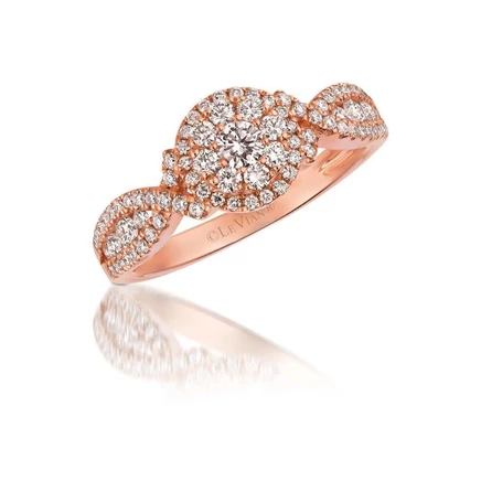 Женское кольцо Le Vian Vanilla, розовое золото 585