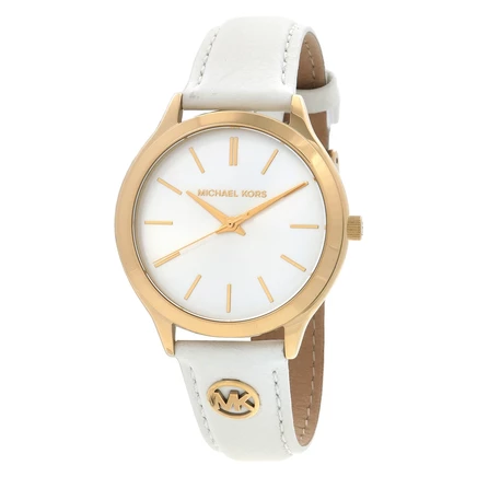 Женские часы Michael Kors Slim Runway MK7544, белые