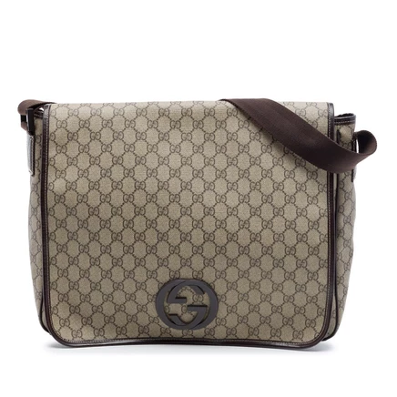 Большая унисекс сумка-мессенджер Gucci GG Supreme, б/у