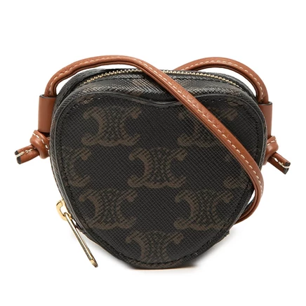 Женская сумка Celine Micro Triomphe Heart через плечо
