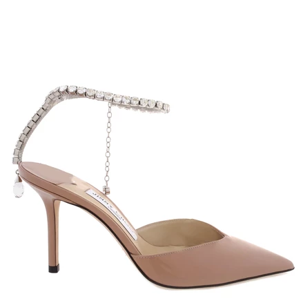 Женские туфли Jimmy Choo Saeda 85, розовые