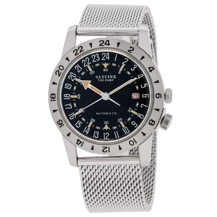 Часы унисекс Glycine Airman GL0468, автоподзавод, черные