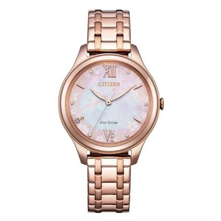 Женские часы Citizen EM0508-98W Sakura, перламутровые