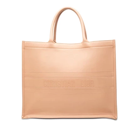 Женский шопер Dior Book Tote, б/у, кожа