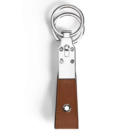 Унисекс ключница Montblanc Sartorial из кожи, рыжая