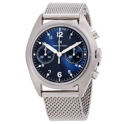Мужские часы Hamilton Pilot Pioneer H76409140, синие