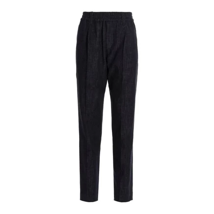 Женские джинсовые брюки Brunello Cucinelli, черные