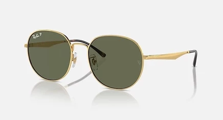 Унисекс очки Ray Ban RB3727D, круглые, золотые