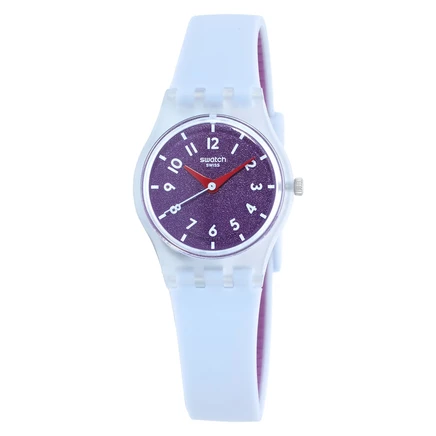 Женские часы Swatch LL126 кварцевые, фиолетовые