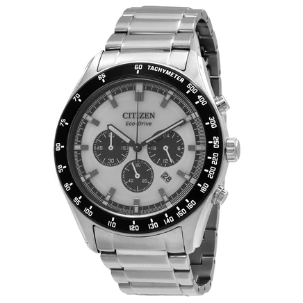 Мужские часы-хронограф Citizen CA4674-58A, белые