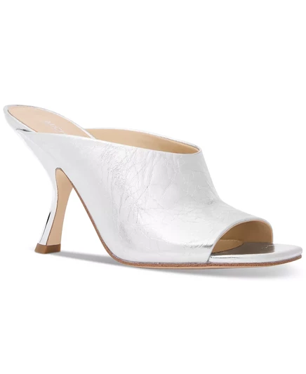 Женские босоножки MICHAEL Luna Mule под платье silver