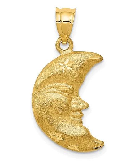 Шарм Macy's луна из 14K золота, золотистый