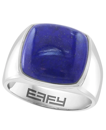 Мужское кольцо EFFY Collection с лазуритом в серебре, серебристое