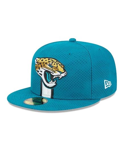 Мужская кепка New Era бирюзового цвета Jacksonville Jaguars 2024 Sideline 