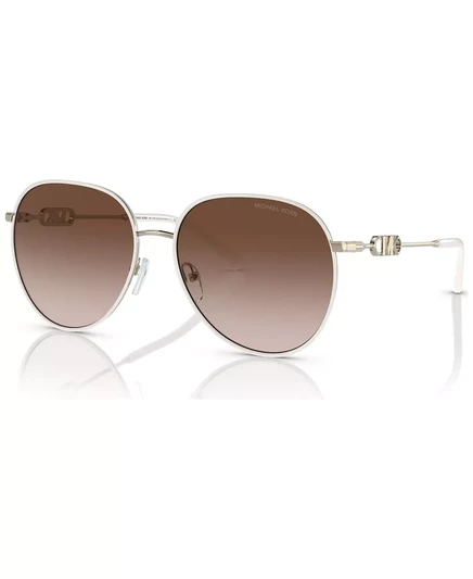 Женские солнцезащитные очки Michael Kors, Empire light gold-tone, white