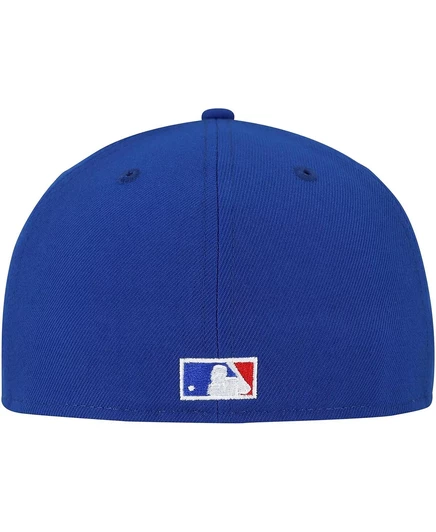 Мужская приталенная шляпа New Era синего цвета из коллекции Montreal Expo Cooperstown с логотипом Duo 2.0 59FIFTY blue