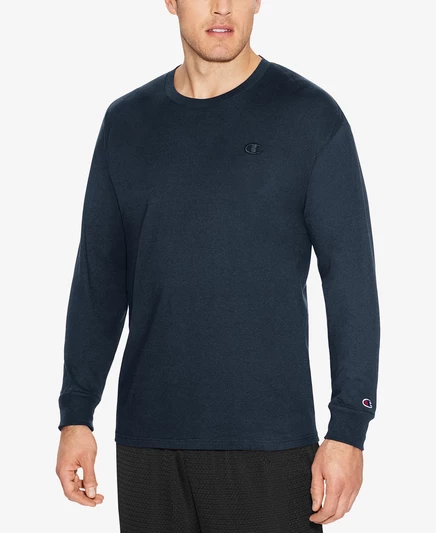  Мужская футболка из джерси с длинным рукавом deep navy