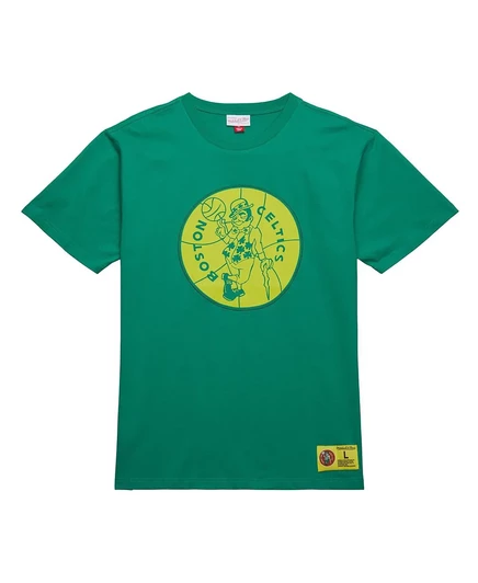 Мужская футболка  kelly green, black
