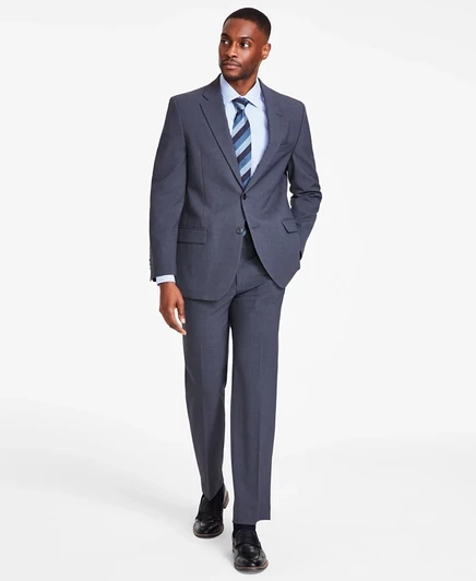 Мужской костюм Nautica Modern-Fit Bi‑Stretch, черный