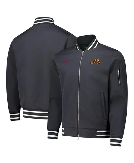 Мужской бомбер Nike Minnesota Gophers, серебристый