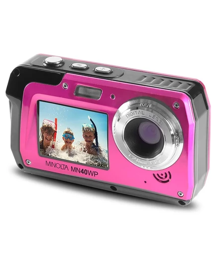 Фотоаппарат Minolta MN40WP 48MP водонепроницаемый, розовый