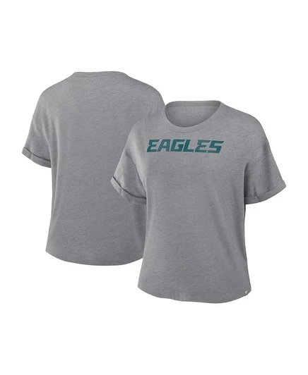 Женская футболка Fanatics Philadelphia Eagles Tri-Blend, серая