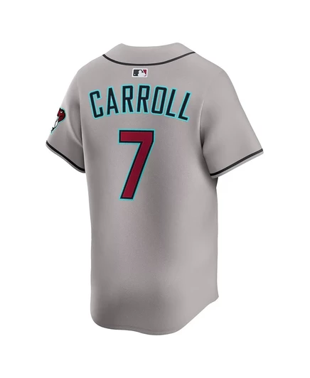 Мужская футболка Nike Corbin Carroll серого цвета Arizona Diamondbacks Alternate Limited Player. gray