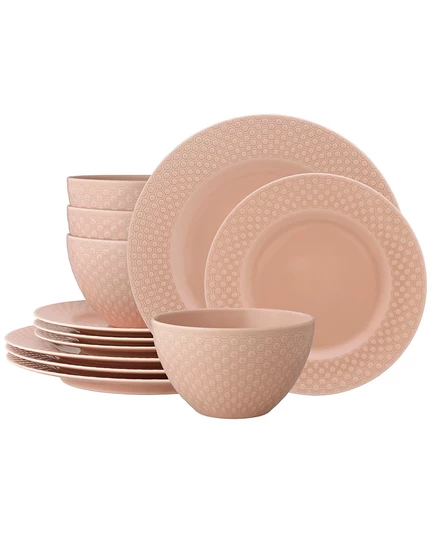 Набор столовой посуды Noritake Kikko, 12 пр., розовый