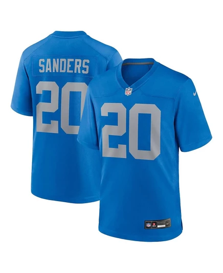 Мужская альтернативная игровая майка Nike Barry Sanders Blue Detroit Lions от Nike blue