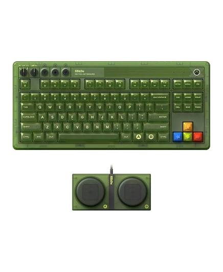 8BitDo Retro 87 для Windows и Android - Версия для Xbox Edition - Механическая беспроводная игровая клавиатура с RGB-подсветкой зеленого цвета