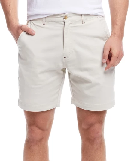 Мужские шорты Weatherproof Vintage стрейч-твилл 8″, бежевые